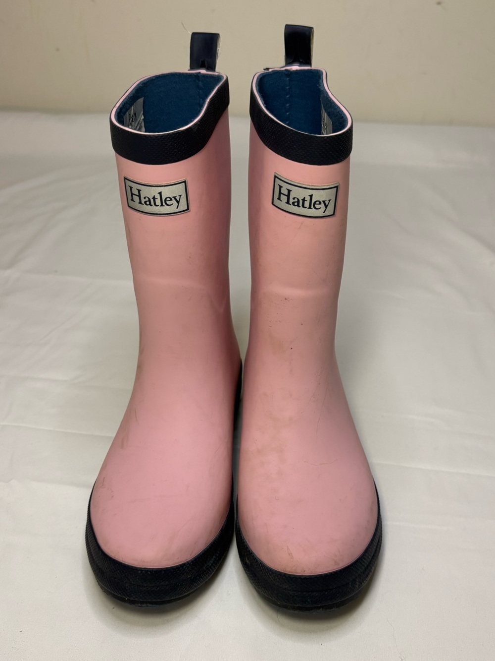 Hatley Girls 1 Pink Rubber Boots Waterproof Gum Wellies Rain Outdoor Storm Wet - Picture 3 of 12